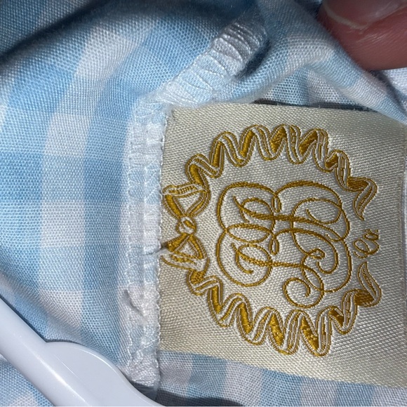 The Beaufort Bonnet Company Blue Gingham Blouse - Picture 3 of 3